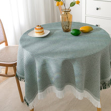Load image into Gallery viewer, Waffle Modern tablecloth, knitted cloth lace coffee cloth, round tablecloth, rectangular tablecloth