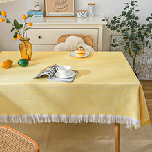 Load image into Gallery viewer, Waffle Modern tablecloth, knitted cloth lace coffee cloth, round tablecloth, rectangular tablecloth