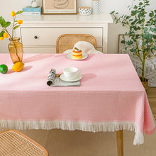 Load image into Gallery viewer, Waffle Modern tablecloth, knitted cloth lace coffee cloth, round tablecloth, rectangular tablecloth