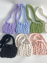 Load image into Gallery viewer, Diy Chunky Handbag,Thick Cotton Wool Woven Handbag, Handmade Coarse Wool Knitted Bucket Bag