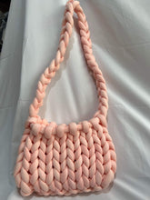 Load image into Gallery viewer, Diy Chunky Handbag,Thick Cotton Wool Woven Handbag, Handmade Coarse Wool Knitted Bucket Bag
