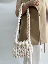 Load image into Gallery viewer, Diy Chunky Handbag,Thick Cotton Wool Woven Handbag, Handmade Coarse Wool Knitted Bucket Bag
