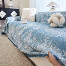 Load image into Gallery viewer, One-piece Fringed Chenille Sofa Cover | Pet & Kid Friendly Non-slip Couch Protector
