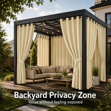 Load image into Gallery viewer, Extra-Wide Outdoor Curtains for Patio Privacy, Shade & Weather Protection