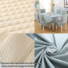 Load image into Gallery viewer, Cotton Linen Tablecloth Chair Cover Set