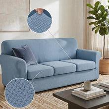 Load image into Gallery viewer, Jacquard 3D Stretch Sofa Cover Set, Full-Wrap Design, Scratch Resistant & Durable, Pet Friendly