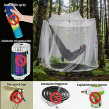 Load image into Gallery viewer, King Size Mosquito Net Netting for Bed & Outdoor Camping, Dual Door Net Canopy with Hanging Hardware
