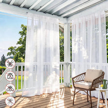 Load image into Gallery viewer, Patio Gazebo Mosquito Net Curtains | Outdoor Mesh Screen Enclosure for Porch & Pergola