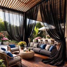 Load image into Gallery viewer, Patio Gazebo Mosquito Net Curtains | Outdoor Mesh Screen Enclosure for Porch & Pergola