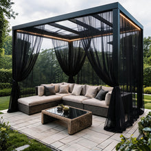 Load image into Gallery viewer, Patio Gazebo Mosquito Net Curtains | Outdoor Mesh Screen Enclosure for Porch & Pergola