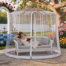 Load image into Gallery viewer, Patio Umbrella Mosquito Netting for 7.5ft to 11ft Umbrellas | Outdoor Insect Mesh Screen for Garden & Deck