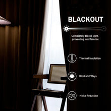 Load image into Gallery viewer, Linen Blackout Curtains - Thermal Insulated & Noise Reducing | 99% Light Blocking for Living Room
