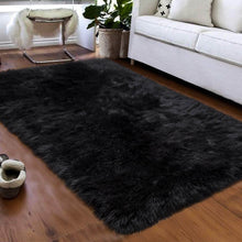 Load image into Gallery viewer, Faux Fur Sheepskin Area Rug - Rectangle