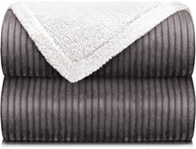 Load image into Gallery viewer, Throw Blanket, Super Soft Fluffy Warm Stripe Plush Blanket for Sofa Couch Bed