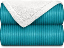 Load image into Gallery viewer, Throw Blanket, Super Soft Fluffy Warm Stripe Plush Blanket for Sofa Couch Bed