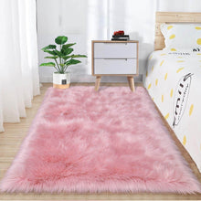 Load image into Gallery viewer, Faux Fur Sheepskin Area Rug - Rectangle