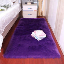 Load image into Gallery viewer, Faux Fur Sheepskin Area Rug - Rectangle