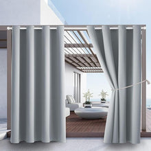 Load image into Gallery viewer, Extra Large Waterproof ,UV-Blocking Outdoor Curtains,Fits Large Patio,Gazebo

