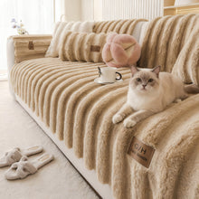 Load image into Gallery viewer, The Ultimate Pet-Proof Soft Thick Plush Sofa Cover - Warm &amp; Cozy for Winter
