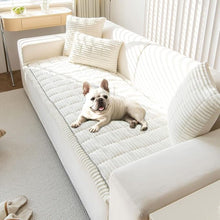 Load image into Gallery viewer, 4-Way Stretch Sofa Cover in Cozy Fabric - Warm, Machine Washable Slipcover for Pet-Friendly Living Rooms, Anti-Slip Fit
