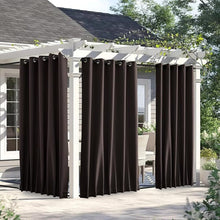 Load image into Gallery viewer, Windproof Patio Curtains: Weighted Bottom &amp; Fix Rope, No Flapping
