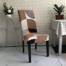 Load image into Gallery viewer, Stretchable chair cover, Printed Stretchable Dining Chair Slipcover
