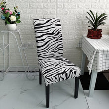 Load image into Gallery viewer, Stretchable chair cover, Printed Stretchable Dining Chair Slipcover
