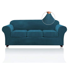Load image into Gallery viewer, Pet Proof Velvet Sofa Cover - Non-Slip, Machine Washable

