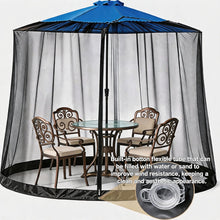Load image into Gallery viewer, Patio Umbrella Mosquito Netting for 7.5ft to 11ft Umbrellas | Outdoor Insect Mesh Screen for Garden &amp; Deck
