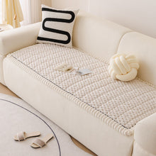 Load image into Gallery viewer, 4-Way Stretch Sofa Cover in Cozy Fabric - Warm, Machine Washable Slipcover for Pet-Friendly Living Rooms, Anti-Slip Fit
