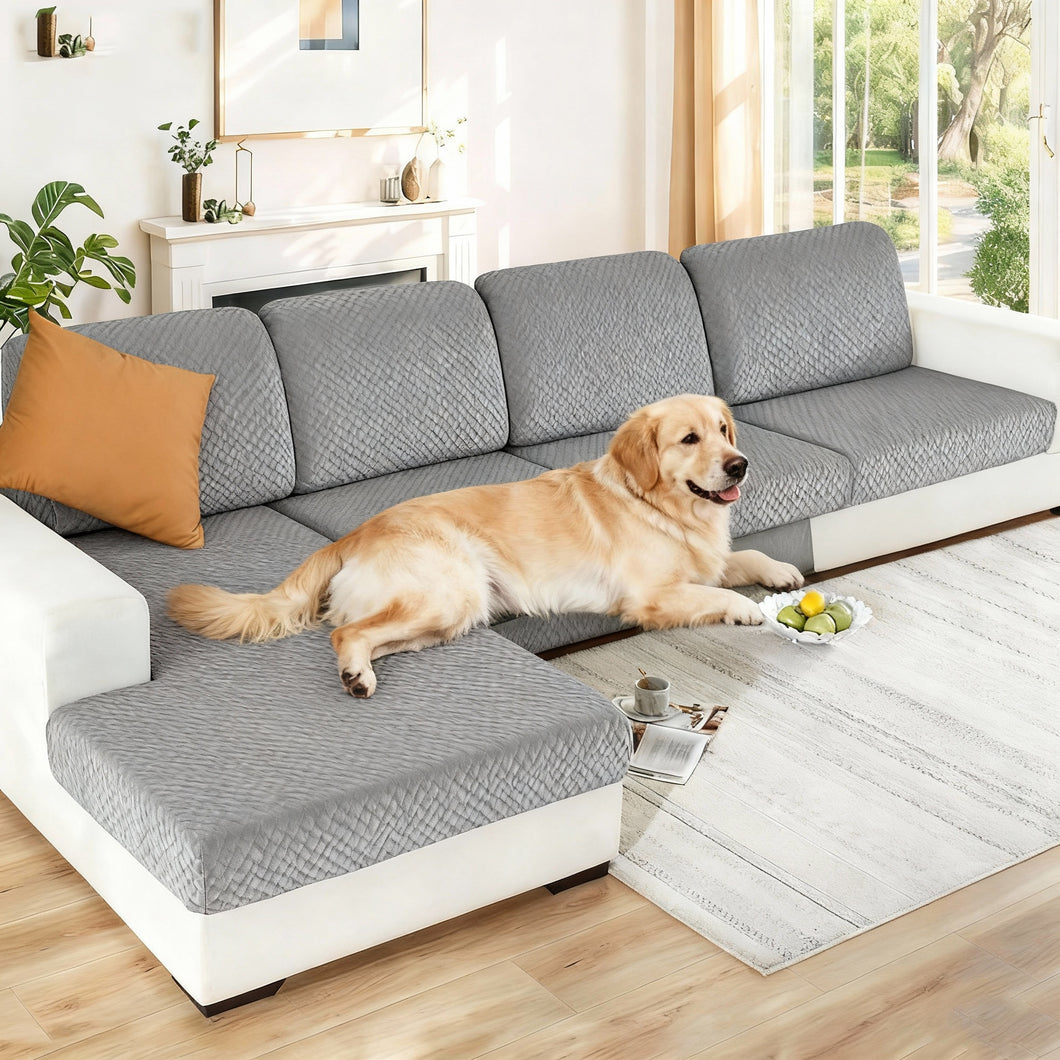 Pet Proof Magic Sofa Cover, Scratch Resistant & Anti-Slip Stretch Fit, Machine Washable