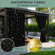 Load image into Gallery viewer, Extra Large Waterproof ,UV-Blocking Outdoor Curtains,Fits Large Patio,Gazebo
