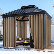 Load image into Gallery viewer, All Weather Windproof Thermal Patio Curtains Waterproof Blackout
