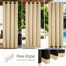 Load image into Gallery viewer, All Weather Windproof Thermal Patio Curtains Waterproof Blackout
