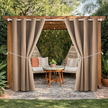 Load image into Gallery viewer, Extra Large Waterproof ,UV-Blocking Outdoor Curtains,Fits Large Patio,Gazebo
