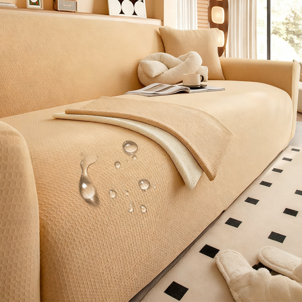 Waterproof Sofa Cover Full Set - Anti-Scratch for Cats, Non-Slip One-Piece Design, Universal for All Seasons, Protect Your Luxury Sofa from Stains & Damage