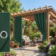 Load image into Gallery viewer, Waterproof Outdoor Curtains - Thermal Privacy for Patio, Porch &amp; Pool
