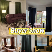 Load image into Gallery viewer, Luxury Velvet Blackout Curtains - 99% Light Blocking &amp; Thermal Insulated for Bedroom | Noise Reducing &amp; Energy Saving (Multiple Sizes)
