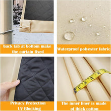 Load image into Gallery viewer, All Weather Windproof Thermal Patio Curtains Waterproof Blackout

