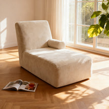 Load image into Gallery viewer, Single Chaise L-Shaped Sofa Cover, Solid Color Stretchy Full Coverage Slipcover
