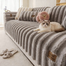 Load image into Gallery viewer, The Ultimate Pet-Proof Soft Thick Plush Sofa Cover - Warm &amp; Cozy for Winter
