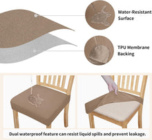 Load image into Gallery viewer, Waterproof seat cover, removable and washable kitchen chair cover
