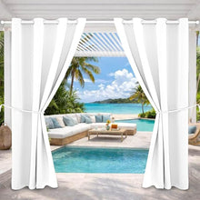 Load image into Gallery viewer, Extra Large Waterproof ,UV-Blocking Outdoor Curtains,Fits Large Patio,Gazebo
