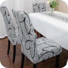 Load image into Gallery viewer, Stretchable chair cover, Printed Stretchable Dining Chair Slipcover
