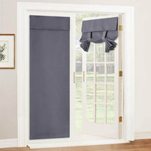 Load image into Gallery viewer, Blackout Privacy Door Curtains for Door Window,Curtains for Glass, Thermal Insulated Tie Up Shade Window Covering for Bedroom
