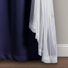 Load image into Gallery viewer, Sheer Grommet Curtains with Insulated Blackout Lining, Window Curtain Panels,  Wheat - Curtain with Sheer Overlay, Elegant Blackout Curtains for Bedroom
