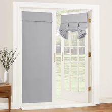 Load image into Gallery viewer, Blackout Privacy Door Curtains for Door Window,Curtains for Glass, Thermal Insulated Tie Up Shade Window Covering for Bedroom
