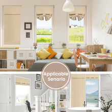 Load image into Gallery viewer, Blackout Privacy Door Curtains for Door Window,Curtains for Glass, Thermal Insulated Tie Up Shade Window Covering for Bedroom
