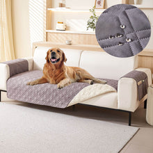 Load image into Gallery viewer, Waterproof Couch Covers for Pets Dogs with Non Slip Backing, Sofa Seat Covers with Side Pocket for 3 Cushion Couch Washable Dog Couch Cover Protector Sofa Slipcovers
