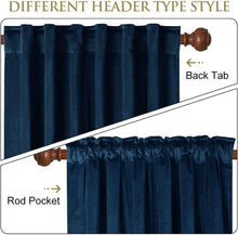 Load image into Gallery viewer, Luxury Velvet Blackout Curtains - 99% Light Blocking &amp; Thermal Insulated for Bedroom | Noise Reducing &amp; Energy Saving (Multiple Sizes)
